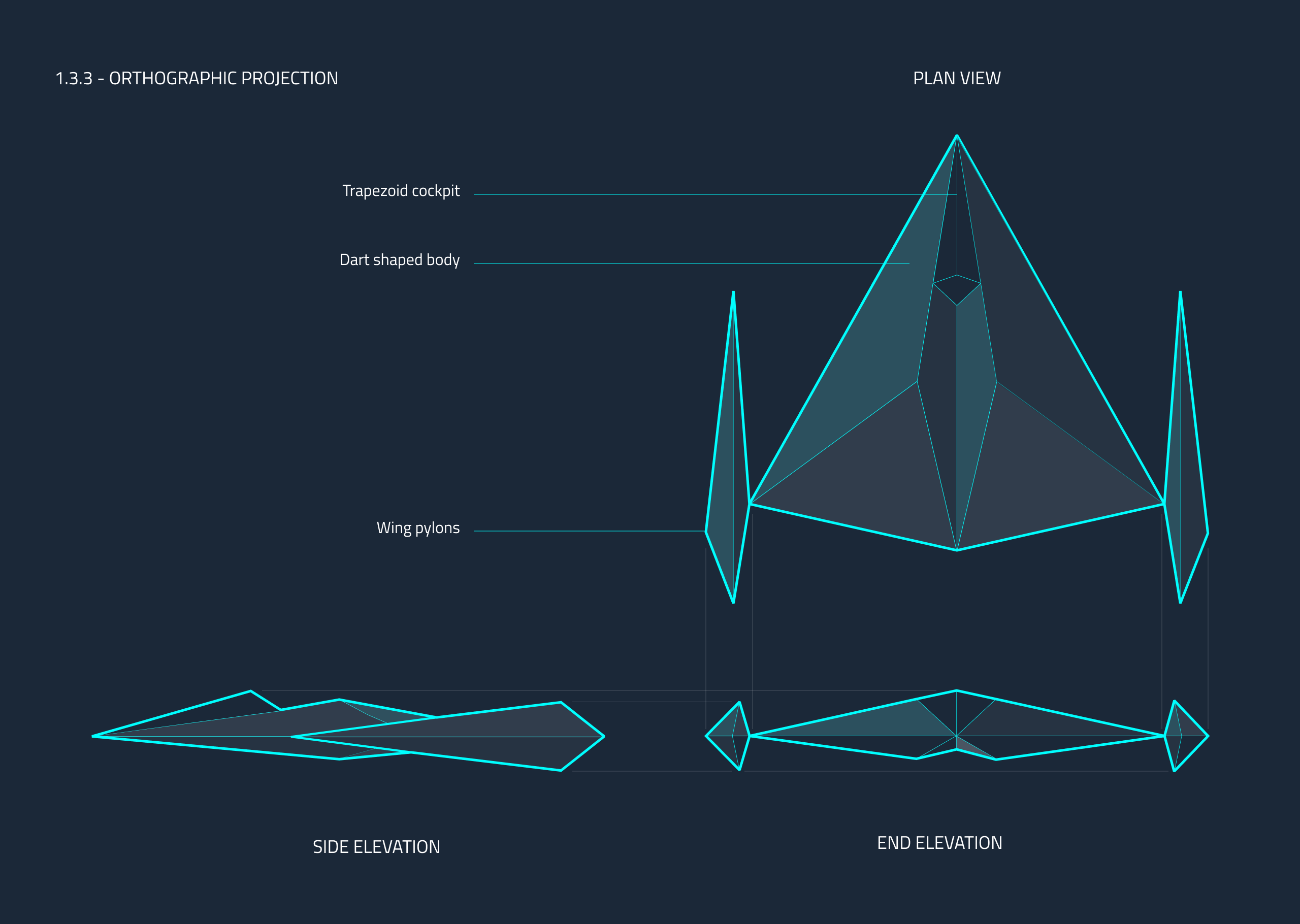 Final ship orthographic projection